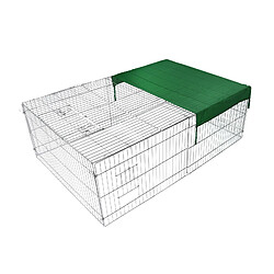 Helloshop26 Parc enclos pour petits animaux domestiques 183 cm protection solaire 16_0002230