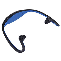 Acheter Wewoo Casque Bluetooth Sport noir et bleu foncé pour les smartphone iPad ordinateur portable MP3 ou autres périphériques audio, stockage maximum: 32 Go + étanche à la transpiration stéréo sans fil écouteurs intra-auriculaires avec carte micro SD / TF,