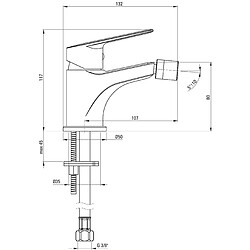 Avis Deante BGJ_N30M Jasmin Robinet de Bidet, Nero