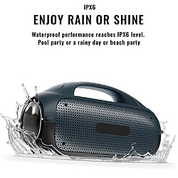 Yonis Enceinte Bluetooth 80W Waterproof Portable Subwoofer Idéale Pour Extérieur Et Intérieur