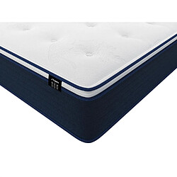 Vente-Unique Matelas 120 x 190 cm ressorts ensachés et surmatelas intégré ép.24cm - ALTIER de YSMÉE pas cher