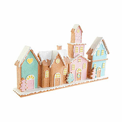 Figurine Décorative DKD Home Decor Résine Maisons (45 x 7.5 x 25 cm)