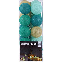 The Home Deco Factory Guirlande lumineuse boules colorées 20 LED 3,45 m