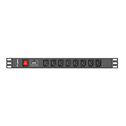 Acheter Rallonge 19'' 8 Tomas Schuko avec Interrupteur On/Off Lanberg PDU-08I-0200-C20-BK (2 m)