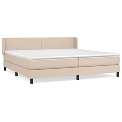 Maison Chic Lit Adulte - Lit simple Lit à sommier tapissier avec matelas moelleux - Meuble de Chambre - Cappuccino 200x200 cm -MN44387