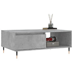 Avis Maison Chic Table basse,Table Console Table d'appoint, Table pour salon gris béton 90x60x35 cm bois d'ingénierie -MN92956