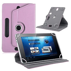 Etui en PU universel rotatif à 360 degrés rose pour votre Apple iPad mini 5/Huawei MediaPad T3 8.0