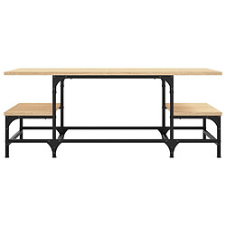 Avis vidaXL Table basse chêne sonoma 100x50,5x40 cm bois d'ingénierie