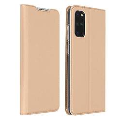 Étui Samsung Galaxy S20 Plus Porte-carte Support Vidéo Dux Ducis Rose Gold