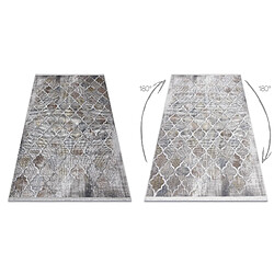 RUGSX Tapis LUCE - Gris Moutarde