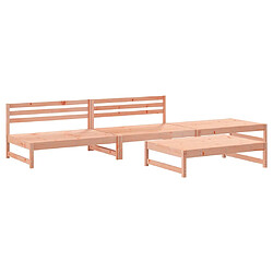 vidaXL Salon de jardin 4 pcs bois massif douglas