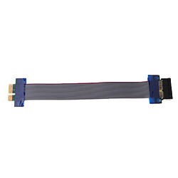 Câbles D'adaptateur De Câble De Prolongateur De Carte De Riser De PCI-E 1X Câble Flexible D'adaptateur