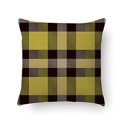 Alter Coussin avec impression numérique, 100% Made in Italy, Coussin de canapé décoratif, amovible et lavable, modèle Tartan - Lida, 40x40x5 cm