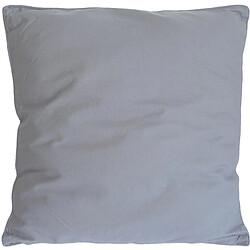 Jardindeco Coussin carré pour dossier de canapé 60 cm gris clair.