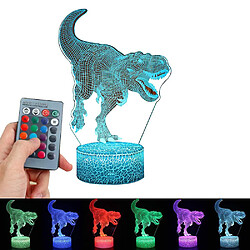 Universal Dino garçon jouets cadeaux,; 3D illusion lampe cadeaux pour la décoration de la chambre amplificateur; crèche (style 2)