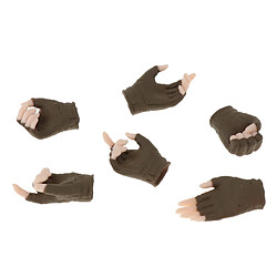 Acheter 3 Paires De Mains Flexibles à L'échelle 1/6 Dans Des Gants Pour Figurine D'action Féminine De 12 "vert