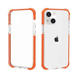 Coque en acrylique, antichoc, transparent épaissi aux quatre coins orange pour votre Apple iPhone 13 mini 5.4 pouces