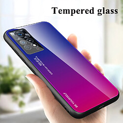 Coque en TPU couleur dégradée, anti-rayures, bleu/rose pour votre Xiaomi Redmi Note 11 Pro 5G (Qualcomm)/Note 11 Pro 4G (MediaTek)