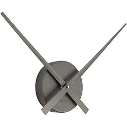 Karlsson Horloge aiguilles Big Time 41cm métallisée gris foncé.