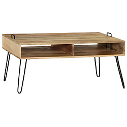 Avis Maison Chic Table basse,Table Console Table d'appoint, Table pour salon Bois de manguier massif 100 x 60 x 45 cm -MN48430