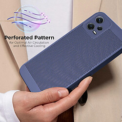 Avis Moozy VentiGuard Coque pour Xiaomi Redmi Note 12, Bleu - Housse Respirante avec Motif Perforé pour Circulation de l'Air, Ventilation, Anti-Surchauffe