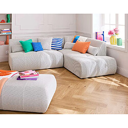 Lisa Design Onyx - pouf d'appoint - en tissu mailles 3D pas cher