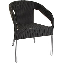 Fauteuils Bistro en rotin Bolero - Lot de 4