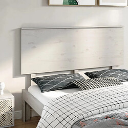 vidaXL Tête de lit Blanc 154x6x82,5 cm Bois massif de pin