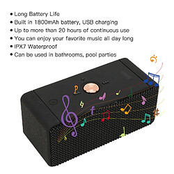 Avis ComfortXL Enceinte sans fil bluetooth stéréo avec chargement usb, étanche ipx7, pour téléphone, tablette, ordinateur portable