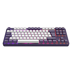 Dark Project ALU87A Violet/Blanc - Clavier Mécanique Gaming ISO (DE)