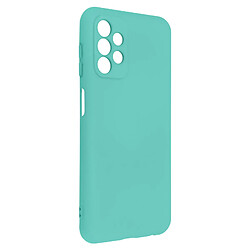 Avizar Coque Samsung Galaxy A13 4G Semi-rigide Soft-touch Fine turquoise