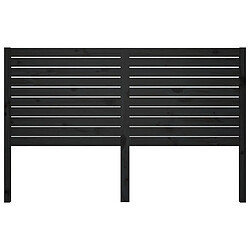 Avis Maison Chic Tête de lit scandinave pour lit adulte,Meuble de chambre Noir 126x4x100 cm Bois massif de pin -MN36816