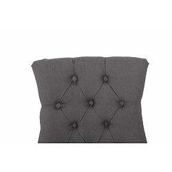 Acheter Decoshop26 Lot de 2 chaises de salle à manger avec boutons décoratives assise en tissu gris foncé 10_0001525