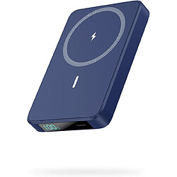 SANAG Batterie Externe Magnétique Sans Fil 10800Mah, Pd 20W Charge Rapide Power Bank Avec Usb-C Entrée & Sortie Écran Led Chargeur Portable Compatible Avec Magsafe, Iphone 16/15/14/13 Serie - Bleu