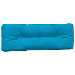 Avis vidaXL Coussins de palette lot de 3 bleu tissu