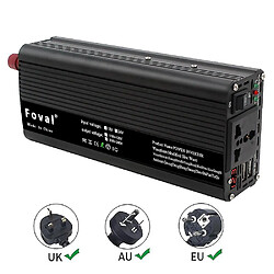 Acheter Universal Double USB 2000W Watt DC 12V à AC 220V Charger d'onduleur de voiture portable,