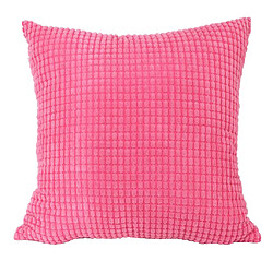 taie d'oreiller couleur velours côtelé canapé carré housse de coussin rose rouge