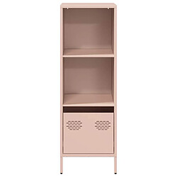 Acheter vidaXL Buffet haut rose 35x39x103,5 cm acier