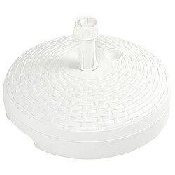 Avis vidaXL Socle de parasol rempli de sable/d'eau 20 L Plastique rotin