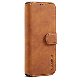 Etui en PU DG.MING style rétro avec support marron pour votre Samsung Galaxy A53 5G