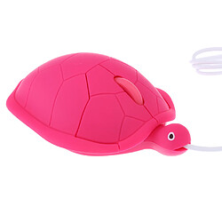 Avis Souris de tortue mignonne câblée usb 3d souris à tortue filaire pour pc portable rose rouge