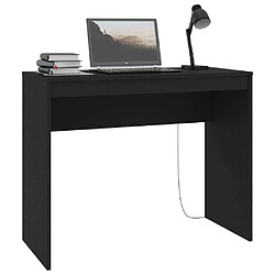 Avis Maison Chic Bureau,Table de travail pour chambre Noir 90x40x72 cm Bois d'ingénierie -GKD60959