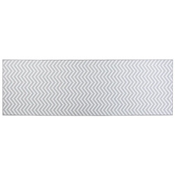 Beliani Tapis blanc et gris 80 x 240 cm SAIKHEDA