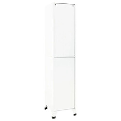 Acheter vidaXL Armoire à casiers Blanc 38x45x180 cm Acier