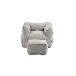 Acheter KOMHTOM Fauteuil double confortable, chaise longue d'intérieur super douce, fauteuil moderne avec accoudoirs, gris