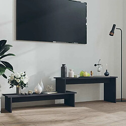 Maison Chic Meuble TV scandinave - Banc TV pour salon Gris 180x30x43 cm Aggloméré -MN49923