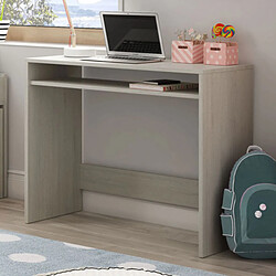 Dansmamaison Bureau avec tablette fixe Bois blanchi - DESKOU