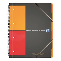 Cahier à spirales Oxford Organiserbook A4 petits carreaux 160 pages pas cher