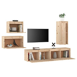 Avis vidaXL Meubles TV 5 pcs Bois massif de pin