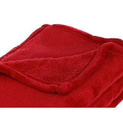 Avis Atmosphera, Createur D'Interieur Plaid microfibre 125x150 cm - rouge - Atmosphera